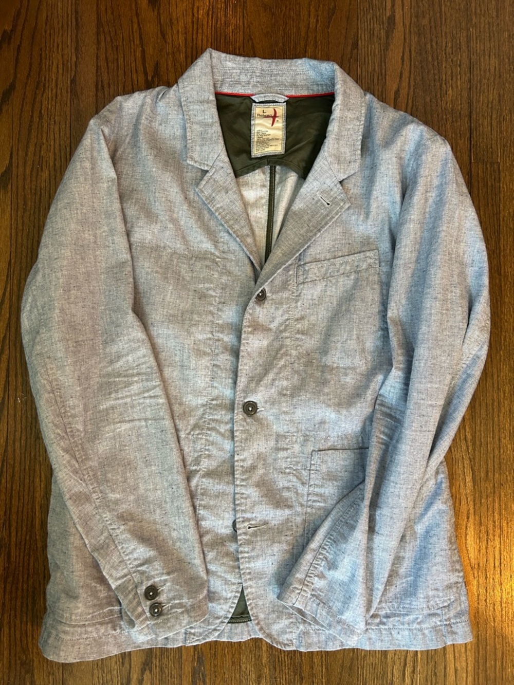 Light Gray Men's Lightweight Shirt Jacket